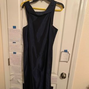 Navy Blue Maxi Formal Dress Size 14